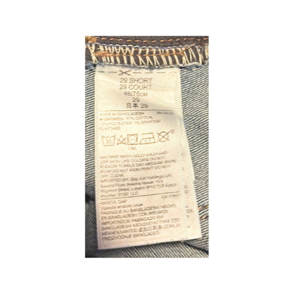 GAP 1969 Jeans Perfect Boot Stretch Faded Denim Blue Women’s Size 29 Short - Picture 9 of 9